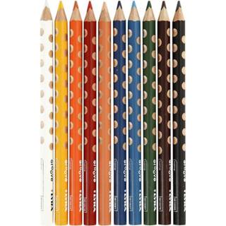 👉 Kleurpotlood multicolor hout junior Lyra kleurpotloden Groove 10 stuks 4084900303085
