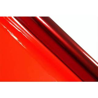 👉 Transparant rood kunststof unisex Haza Original cellofaan rol 70 x 500 cm 8711319907134
