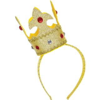 👉 Gouden active Mooie tiara met mini kroontje 8003558070619