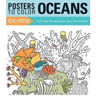 👉 Poster Posters To Color Oceans - Running Press 9780762459988