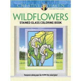 Donkergroen Creative Haven Wildflowers Stained Glass Coloring Book - John Green 9780486796017