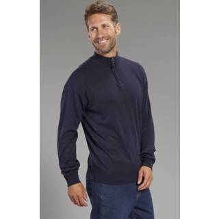 👉 River Creek Pullover met col marineblauw maat XXXL