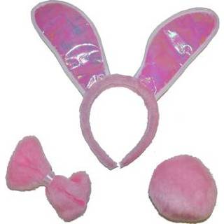 👉 Roze Leuke luxe bunny set 3-delig in