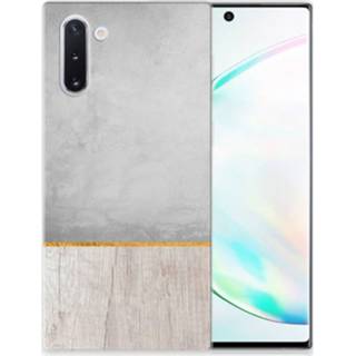 👉 Bumper hoesje Samsung Galaxy Note 10 Wood Concrete 8720091749757