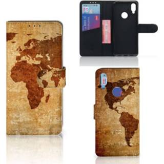 👉 Flipcover Xiaomi Redmi Note 7 Flip Cover Wereldkaart 8720091769199