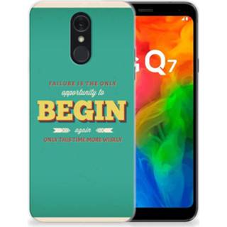 👉 Siliconen hoesje LG Q7 met naam Quote Begin 8720091769731