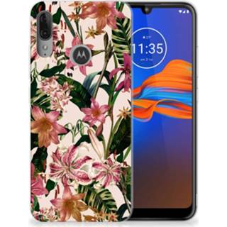 Motorola Moto E6 Plus TPU Case Flowers 8720091776555