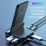 👉 Dockingstation True USB Type C HUB Docking Station For Samsung S10 S9 Dex Pad USB-C To HDMI Dock Power Adapter Huawei P30 P20 Pro