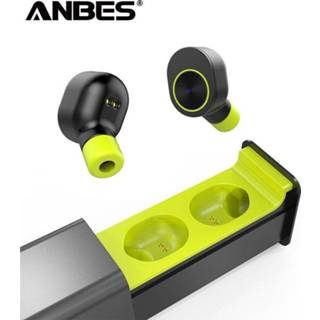 👉 ANBES Mini Bluetooth Oortelefoon Draadloze Hoofdtelefoon Kleine Enkele Oordopjes Oortelefoon Headset Met Microfoon Voor Alle Telefoon Samsung - Groen