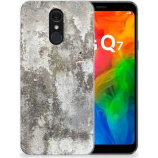 👉 Siliconen hoesje LG Q7 TPU Beton Print 8720091904705