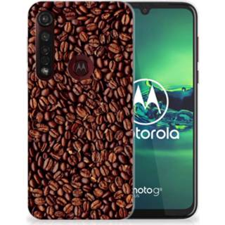 👉 Koffieboon siliconen Motorola Moto G8 Plus Case Koffiebonen 8720091909151