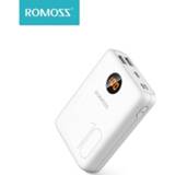 👉 Powerbank ROMOSS OM10 10000mAh Power Bank With Double USB Port Cable External Battery Pack Travel Size Portable Charger For Tablet iPhone