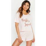 👉 Shirt vrouwen Brides Squad T-Shirt & Short Set