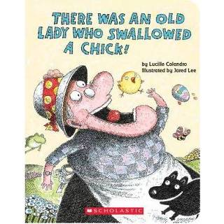 👉 Vrouwen There Was An Old Lady Who Swallowed A Chick Board Book - Lucille Colandro 9781338210385