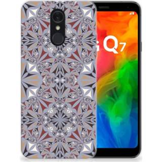 👉 Siliconen hoesje LG Q7 TPU Flower Tiles 8720091423626