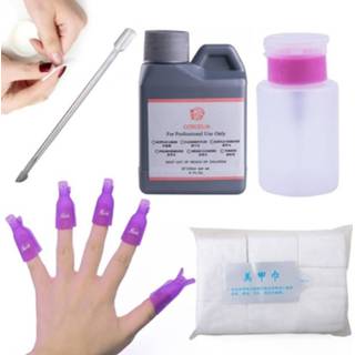 👉 Pluizende Doekjes Verwijderen Remover Gel Polish Doekjes Voor Nail Art 900 st Ontvetter Polish Acryl Remover Cleanser Bad Voor manicure - 75ml