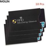 Cardprotector 10pcs Set Of Anti-theft RFID Card Protector for Bank Wallet Lock Sleeve Identity Protective Cover Cards