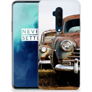 👉 Siliconen hoesje OnePlus 7T Pro met foto Vintage Auto 8720091457225