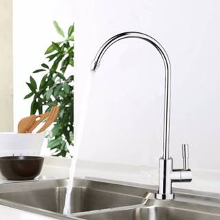 👉 Waterfilter 1/4 Inch Connect Hose Water Filter Faucet Chrome Plated Reverse Osmosis Filters Parts Purifier Direct Drinking Tap Kitchen