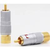 👉 Audiokabel 8 Pcs Nakamichi RCA Plug Audio Cable Connector 24K Glod plated+ shipping free +100% new