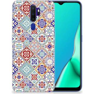 👉 Siliconen hoesje OPPO A9 2020 TPU Tiles Color 8720091572393