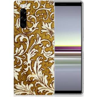 👉 Siliconen hoesje goud Sony Xperia 5 Barok 8720091607828