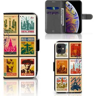 👉 Flipcover Apple iPhone 11 Flip Cover Postzegels 8720091622760
