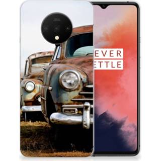 👉 Siliconen hoesje OnePlus 7T met foto Vintage Auto 8720091626799