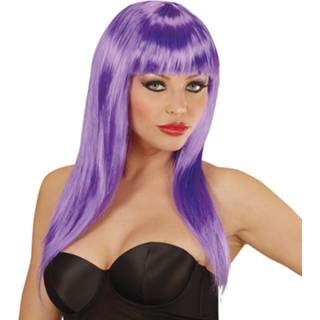 👉 Pruik active paarse met lang haar 8003558018314