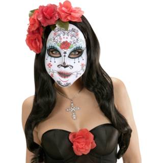 👉 Halloween masker active halfgezicht dag der doden 8003558057078