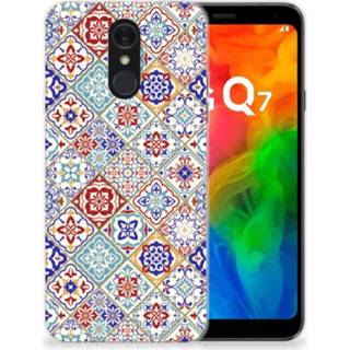 👉 Siliconen hoesje LG Q7 TPU Tiles Color 8720091310780