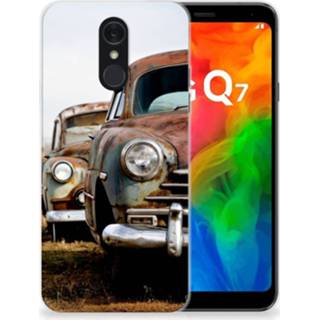 👉 Siliconen hoesje LG Q7 met foto Vintage Auto 8720091968639