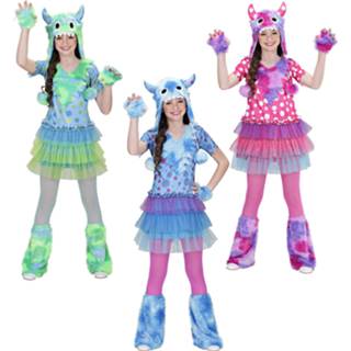 👉 Jurk meisjes Kostuums voor Halloween monster jurkje