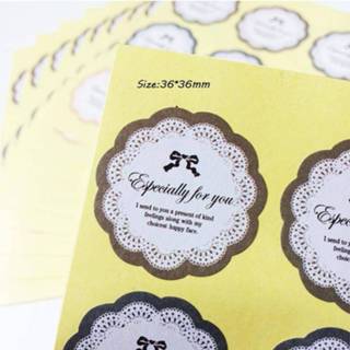 👉 Etiket papieren 90 stks/partij Vooral voor U Kraft Seal sticker KantDecor Stickers Bakkerij Koekje Verpakking Zak Labels 8719951395029