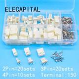 👉 F-connector KF2510 Kits 50 sets Kit in box 2p 3p 4 pin 2.54mm Pitch Terminal / Housing Header Connectors Adaptor