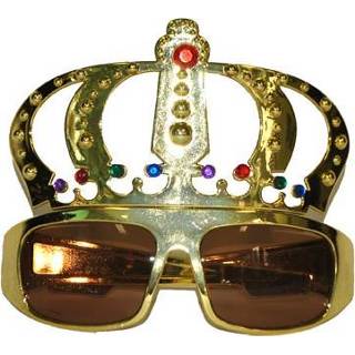 👉 Gouden bril Mooie met grote kroon