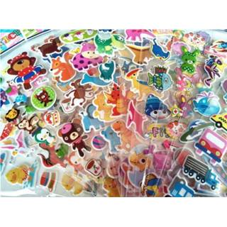 👉 Dinosaurus PVC kinderen meisjes jongens Happyxuan 12 Sheets Leuke 3D Cartoon Dier Bubble Puffy Stickers Kids Meisje Jongen Dinosaurussen Klassieke Speelgoed School Leraar Beloning 8719897954922