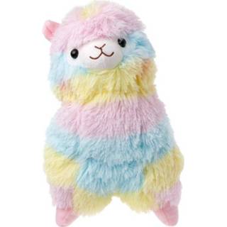 👉 Knuffel katoen Lama Alpacasso Pop Speelgoed Regenboog Amuse Alpaca S Size #330 8720073425334