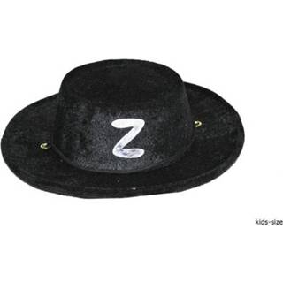 👉 Hoed zwarte fluweel Mooie Zorro volwassenen