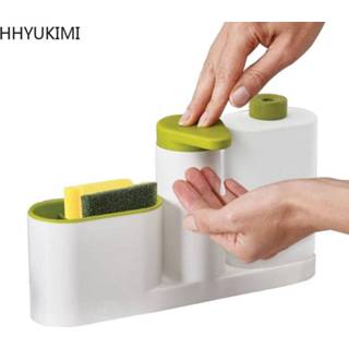 👉 Spons HHYUKIMI Multifunctionele Wassen Opslag Sink Wasmiddel Zeepdispenser Opbergrek Handdesinfecterend voor Fles Keuken gebruik 8720034584841