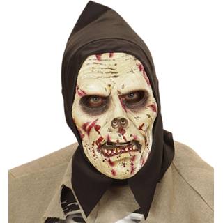 👉 Active witte Masker zombie met kap 8003558004652