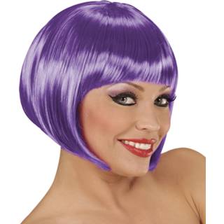 Pruik active vrouwen paarse boblijn damesmodel 8003558018109