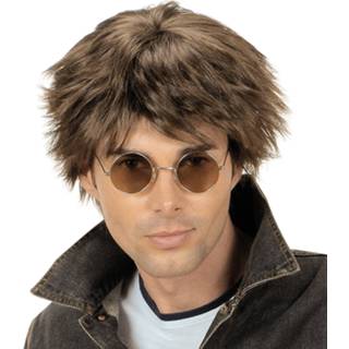 👉 Pruik bruine active Mooie Beatles met springende plukjes 8003558007622