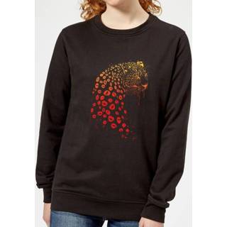 👉 Braille Bridge Sunset Pocket Women's Sweatshirt - Black - 5XL - Zwart