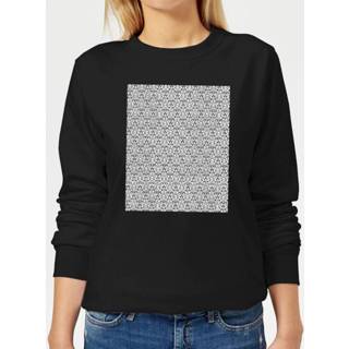 👉 Candlelight zwart 5XL xxxxxl vrouwen Lace Fabric Pattern Women's Sweatshirt - Black 5059479550122