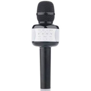 👉 Condensator microfoon zwart Bluetooth karaoke speaker draadloze E106 TF card muziek play voor telefoon computer - 8720047895163