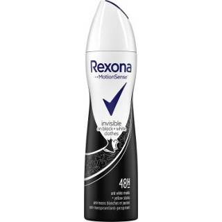 Deospray zwart wit vrouwen Rexona Women Invisible On Black & White Clothes 150 ml 8712561249072