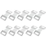 Bandage wit 10PC / Bag Replacement Elastic Stretch Wrap Metal Clips Fastening Hooks Coffee White Colors