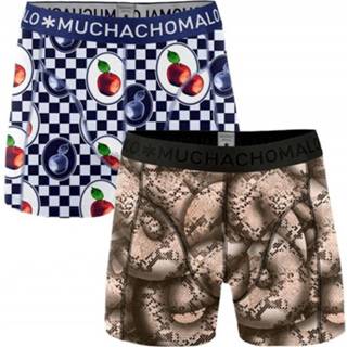 👉 Boxershort zwart materiaalmix ondermode male Muchachomalo Boxershorts