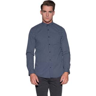👉 Casual overhemd blauw s overhemden male Scotch & Soda met lange mouwen 8719031662348